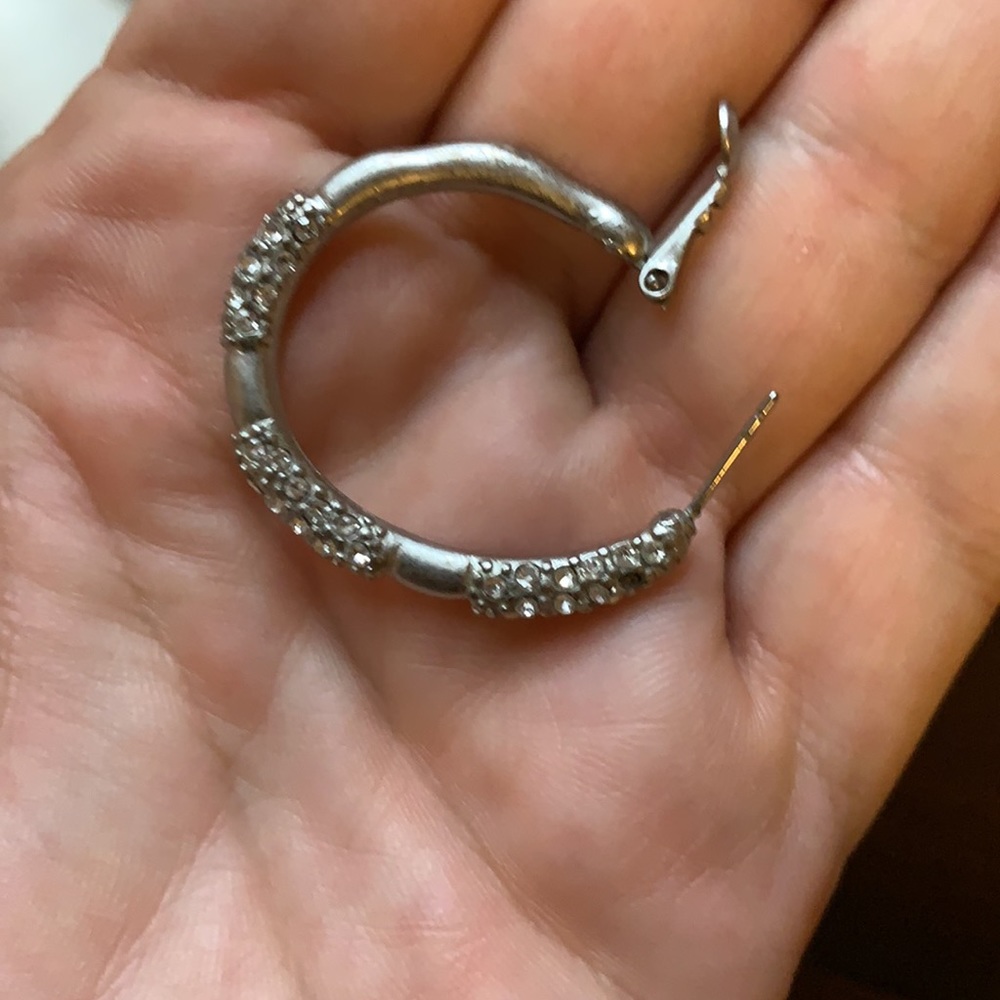Lia Sophia silver earrings